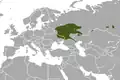 Aire de répartition du Desman de Moscovie