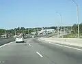 Accès à l'aéroport international de Montevideo par la Route 101 à Barros Blancos.