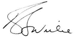 signature de Rudy Wiebe