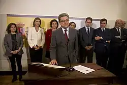 Assermentation d'Enric Millo.