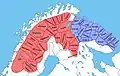 Reconstruction des zones communautaires sami des temps anciens