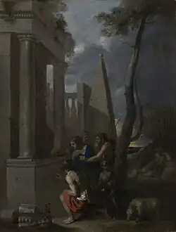 Sébastien Bourdon, Et in Arcadia ego, 1637-1638.