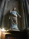 Église Saint-Pierre : statue de saint Joachim.