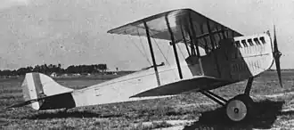 Vue de l'avion.