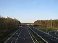 Goleniów, (Pologne) : fragmentation majeure d'un massif forestier par une autoroute