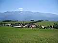 Vue générale du centre du village