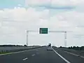 La S8 à l'approche de l'échangeur de Lucynów