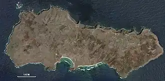 Photo satellite de l'île