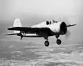 Naval Aircraft Factory SBN-1 du Torpedo Squadron 8 (VT-8) en vol (1941).