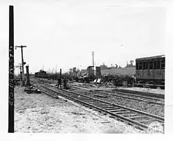 17 juin  1944 : La gare bombardée
