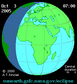 Carte animée de l'éclipse.