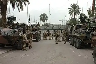 Des ASLAV PC&nbsp;(en) australiens en Irak (2007).