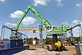Grue hydraulique relevable sur chenille