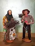 Femme et homme au fagot