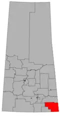 Frontière de la circonscription en 2016.