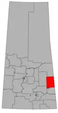 Frontière de la circonscription en 2016.