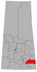Frontière de la circonscription en 2016.