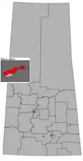 Frontière de la circonscription en 2016.