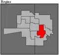 Frontière de la circonscription en 2016.