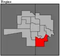 Frontière de la circonscription en 2016.