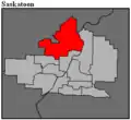 Frontière de la circonscription en 2016.