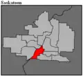 Frontière de la circonscription en 2016.