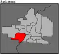 Frontière de la circonscription en 2016.