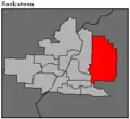 Frontière de la circonscription en 2016.