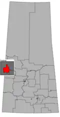 Frontière de la circonscription en 2016.