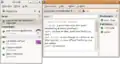 Gossip, avec liste de contacts et fenêtre de chat