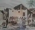 Marché aux esclaves à Ujiji (Tanzanie) (prob. XIXe siècle).