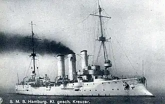 illustration de SMS Hamburg