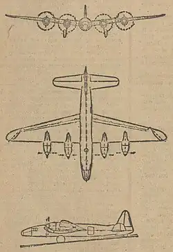 Description de l'image SNCASE SE.1010 3-view.jpg.