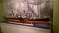 Maquette du SS Great Eastern, plus grand bateau du XIXe siècle.