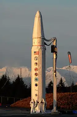 Missile Polaris, peu avant son vol en 2006.