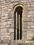 Fenêtre à double embrasure de l'abside