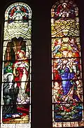 Le Sacré-Cœur et le couronnement de la Vierge.