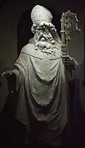 Sculpture de saint Patrick.