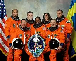 Derrière : Curbeam, Patrick, Williams et FuglesangDevant : Oefelein, Higginbotham et Polansky