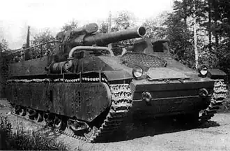Le prototype en 1934, avant les premiers essais de tir.