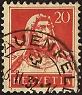 Année 1921, valeur nominale 20 centimes.