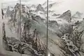 Guan Shanyue. (Vue partielle d'un grand format en trois feuilles. 1960-70s ?). Vue du Musée Guan Shanyue, Shenzhen