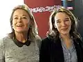 Marie-Anne Soubré (à droite, avec Sophie de Menthon à gauche)
