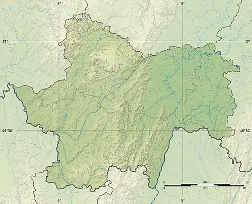 Voir sur la carte topographique de Saône-et-Loire