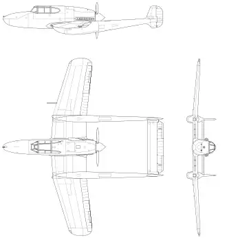 vue en plan de l’avion