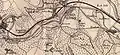 Plan de la commune vers 1910. À droite, l'emplacement de l'école de Pforta.