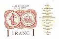 Billet de 1 franc « Mines domaniales de la Sarre » 1920 (verso)