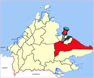 Localisation de Kinabatangan