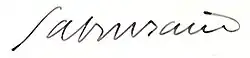 signature de Raymond Sabouraud