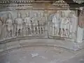 Théâtre de Sabratha, décoration du fond de l'orchestra
